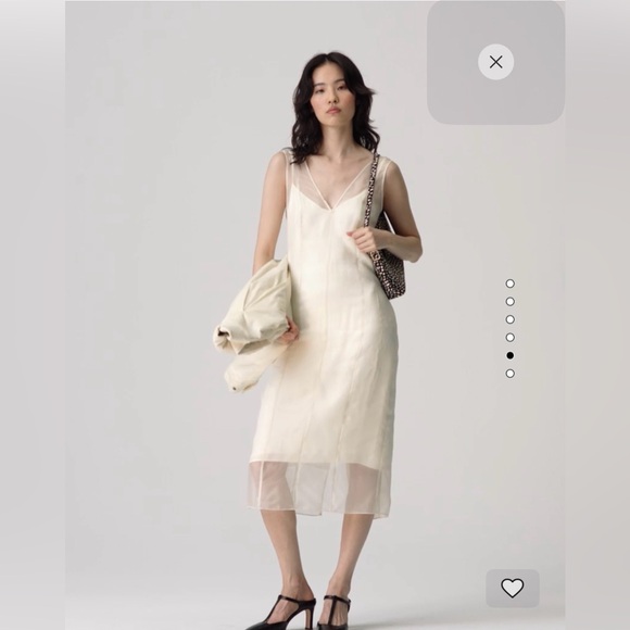 J. Crew Cream Midi Dress Size 12 - Picture 5 of 12